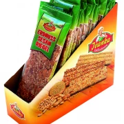 Karamellisierter Erdnuss-Sesam-Riegel