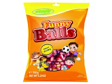 Funny Balls Fruchtgummi-Konfekt