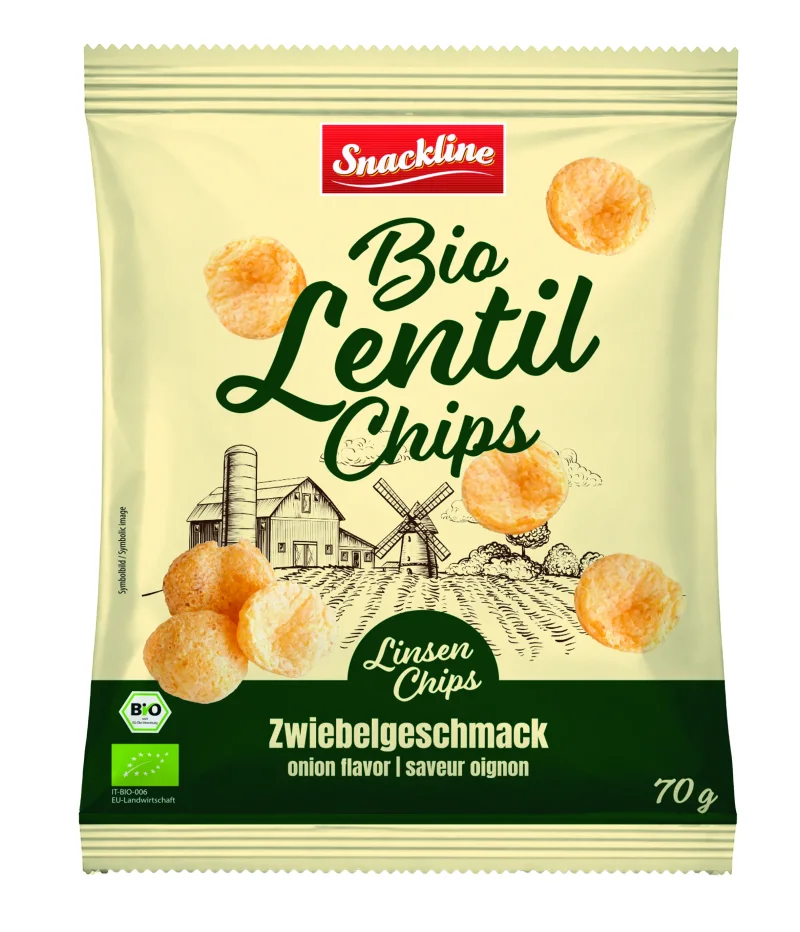 Linsenchips Zwiebel - Bio