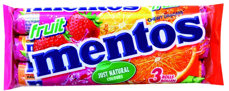Mentos Fruit 3-er Pack